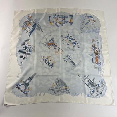 170 Authentic HERMÃˆS Carre 90 Silk Scarf Les Triplets by Nicole Lambert 2005