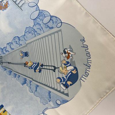 170 Authentic HERMÃˆS Carre 90 Silk Scarf Les Triplets by Nicole Lambert 2005