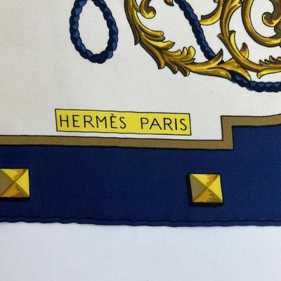 171 Authentic HERMÃˆS Carre 90 Silk Scarf Les Cles by Caty Latham 1965