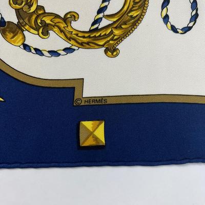 171 Authentic HERMÃˆS Carre 90 Silk Scarf Les Cles by Caty Latham 1965