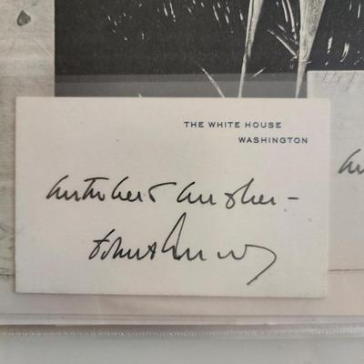 Authentic Signature of President John F. Kennedy