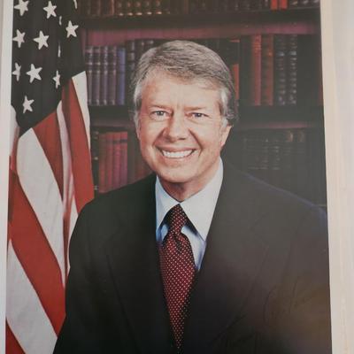 Photograph and Notes from Jimmy Carter