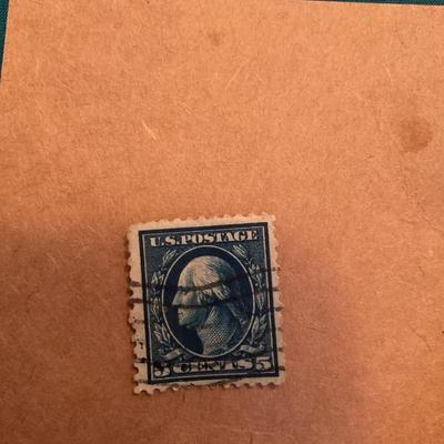 Rare 1909 George Washington 5 Cent Stamp