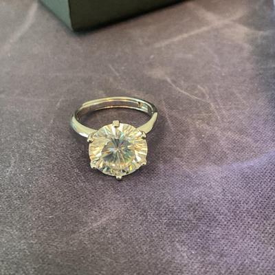 5 Carat Moissanite Diamond Ring