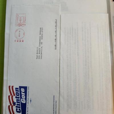 Signed Bill Clinton Letter with Insert