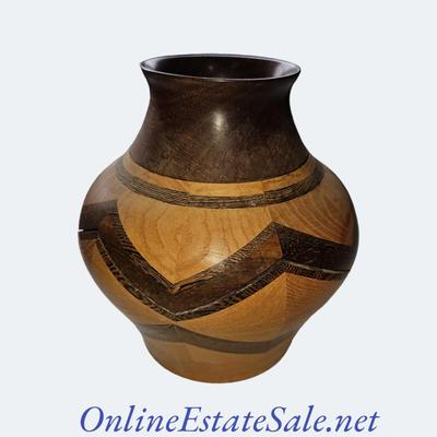 Frank Crowl Brazillian Wood Vase
