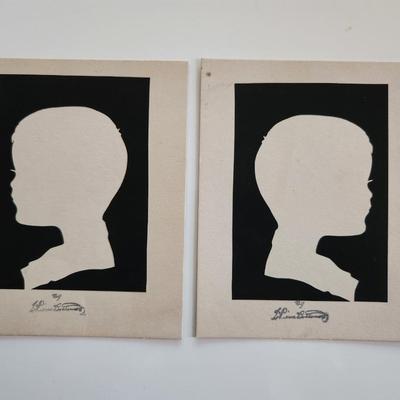 Pair of Opposing Silhouettes