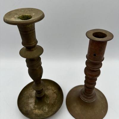 Antique Candle Holders (8 Total)