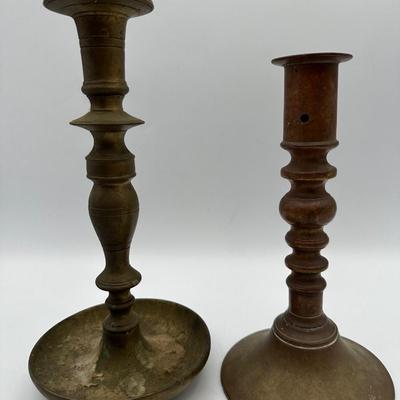 Antique Candle Holders (8 Total)