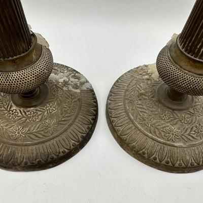 Antique Candle Holders (8 Total)