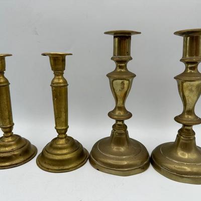 Antique Candle Holders (8 Total)