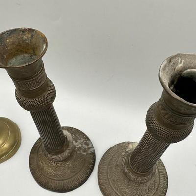 Antique Candle Holders (8 Total)