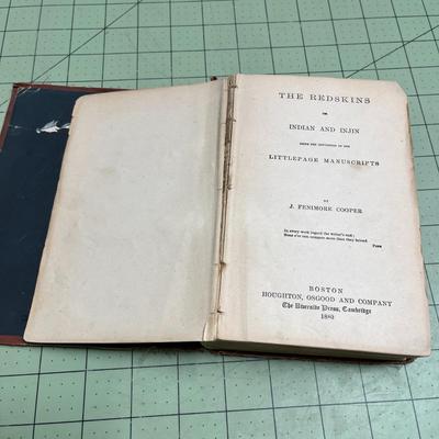 The Redskins or Indian and Injin by J Fenimore Cooper (1880)