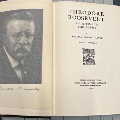 Theodore Roosevelt by William Roscoe Thayer 1919