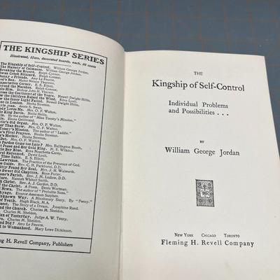 The Kingship of Self-Control by William George Jordan (1899)