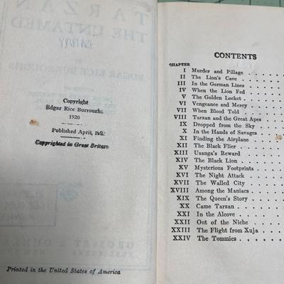 Tarzan The Untamed by Edgar Rice Burroughs (1920)