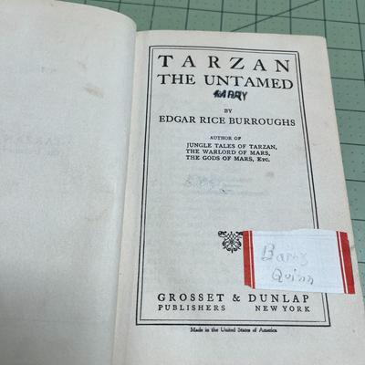 Tarzan The Untamed by Edgar Rice Burroughs (1920)