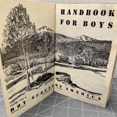 Vintage Boy Scout Handbook for Boys (1948)