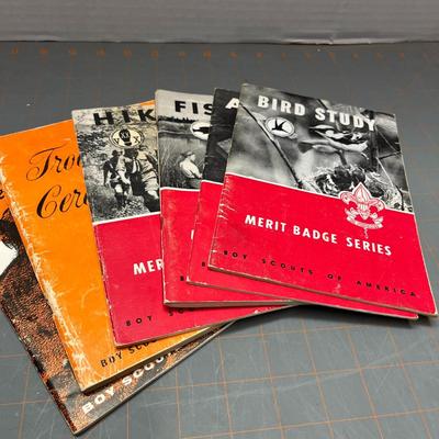 Vintage Boy Scout Merit Badge Book Bundle (8) From the 40’s & 50’s
