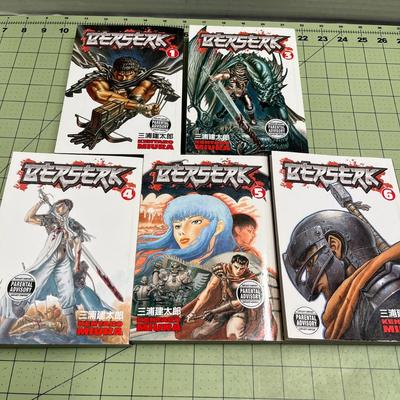 Berserk by Kentaro Miura - Vol 1,3,4,5,6