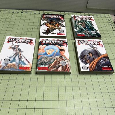 Berserk by Kentaro Miura - Vol 1,3,4,5,6