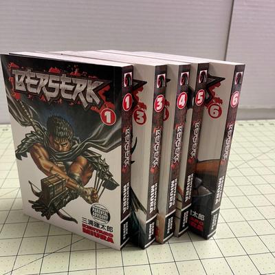 Berserk by Kentaro Miura - Vol 1,3,4,5,6