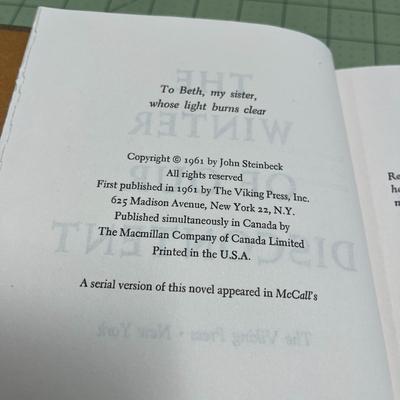 The Winter of Our Discontent by John Steinbeck (1961)