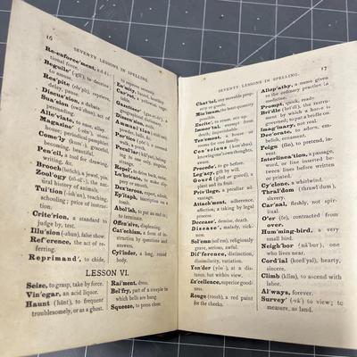 Seventy Lessons in Spelling by Williams & Rogers (1890)