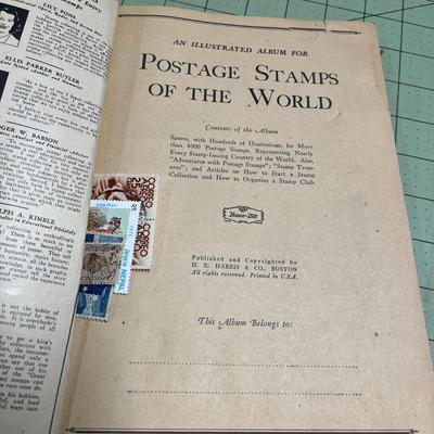 Discoverer Album with Postage Stamps