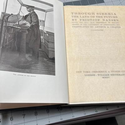 Through Siberia the Land of the Future by Nansen (1914) MCMXIV