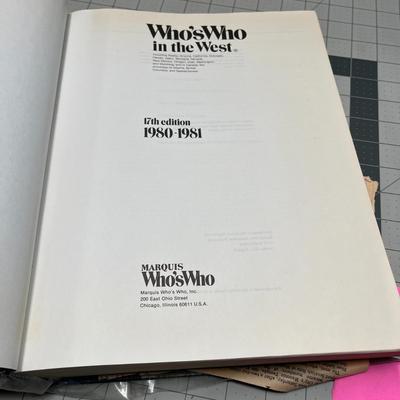 Who's Who in the West