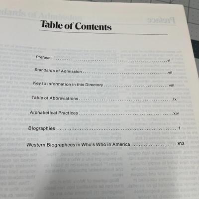 Who's Who in the West