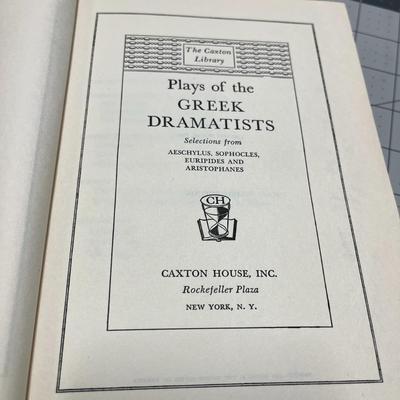 Plays of the Greek Dramatists (1954)