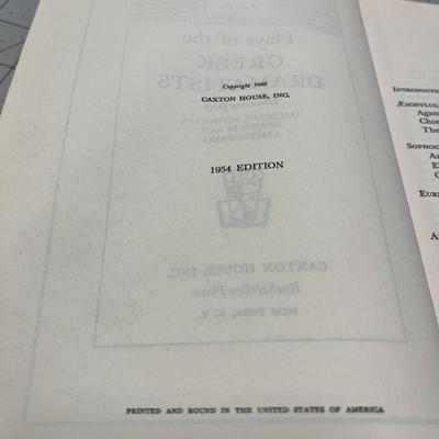 Plays of the Greek Dramatists (1954)