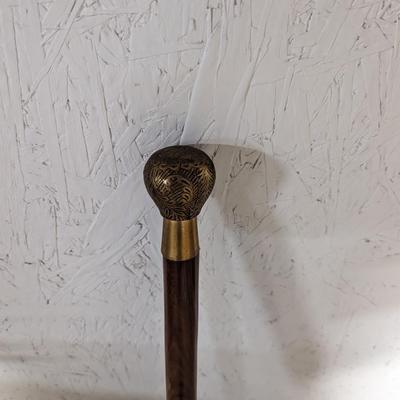 Brass Handled Walking Stick