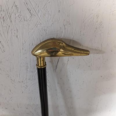 Brass Handled Duck Head Walking Stick
