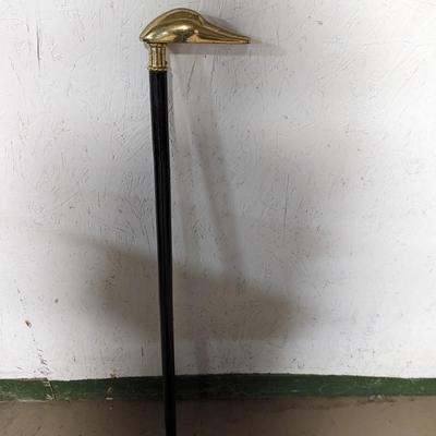 Brass Handled Duck Head Walking Stick
