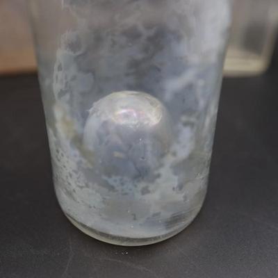 Variety (7) Antique Early Clear Glass Bottles
