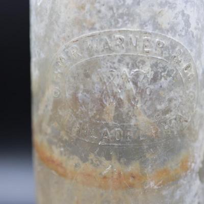 Variety (7) Antique Early Clear Glass Bottles