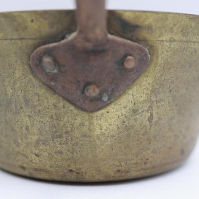 Vintage Heavy Brass Saucepans (2)