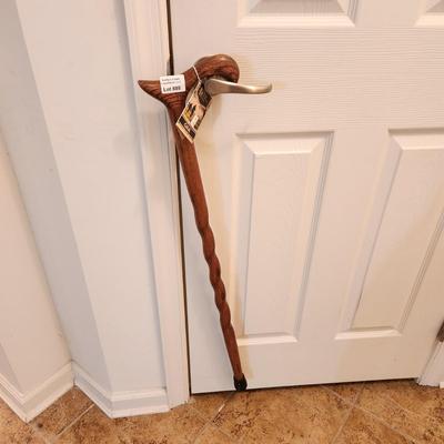 Hand Crafted Oak Wood Walking Stick Cane