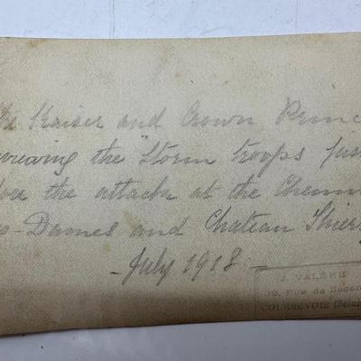 Photographs of WWI w/ Detailed Descriptions (34 Total)