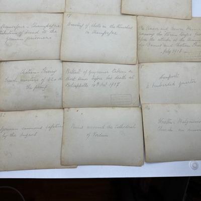 Photographs of WWI w/ Detailed Descriptions (34 Total)