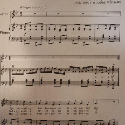 1914 Sheet Music of Three Songs & Beautiful Covers