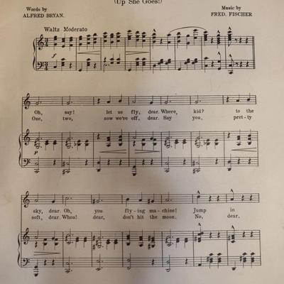 1914 Sheet Music of Three Songs & Beautiful Covers