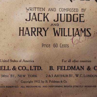1914 Sheet Music of Three Songs & Beautiful Covers
