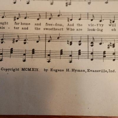 1914 Sheet Music of Three Songs & Beautiful Covers