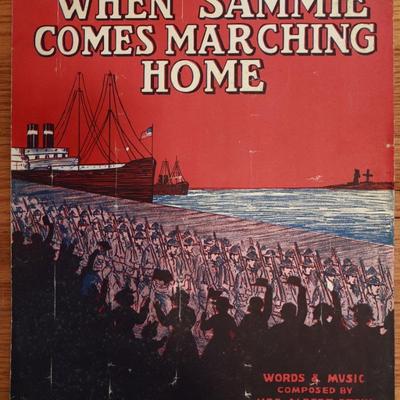 1914 Sheet Music of Three Songs & Beautiful Covers