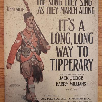 1914 Sheet Music of Three Songs & Beautiful Covers