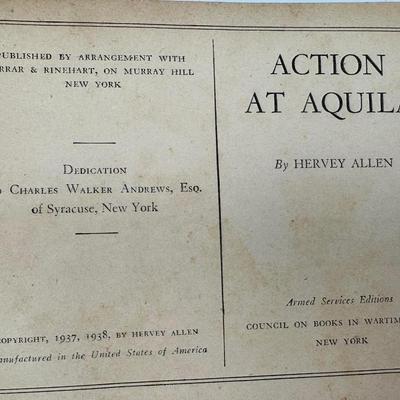 Action At Aquila - Armed Services Edition